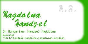 magdolna handzel business card